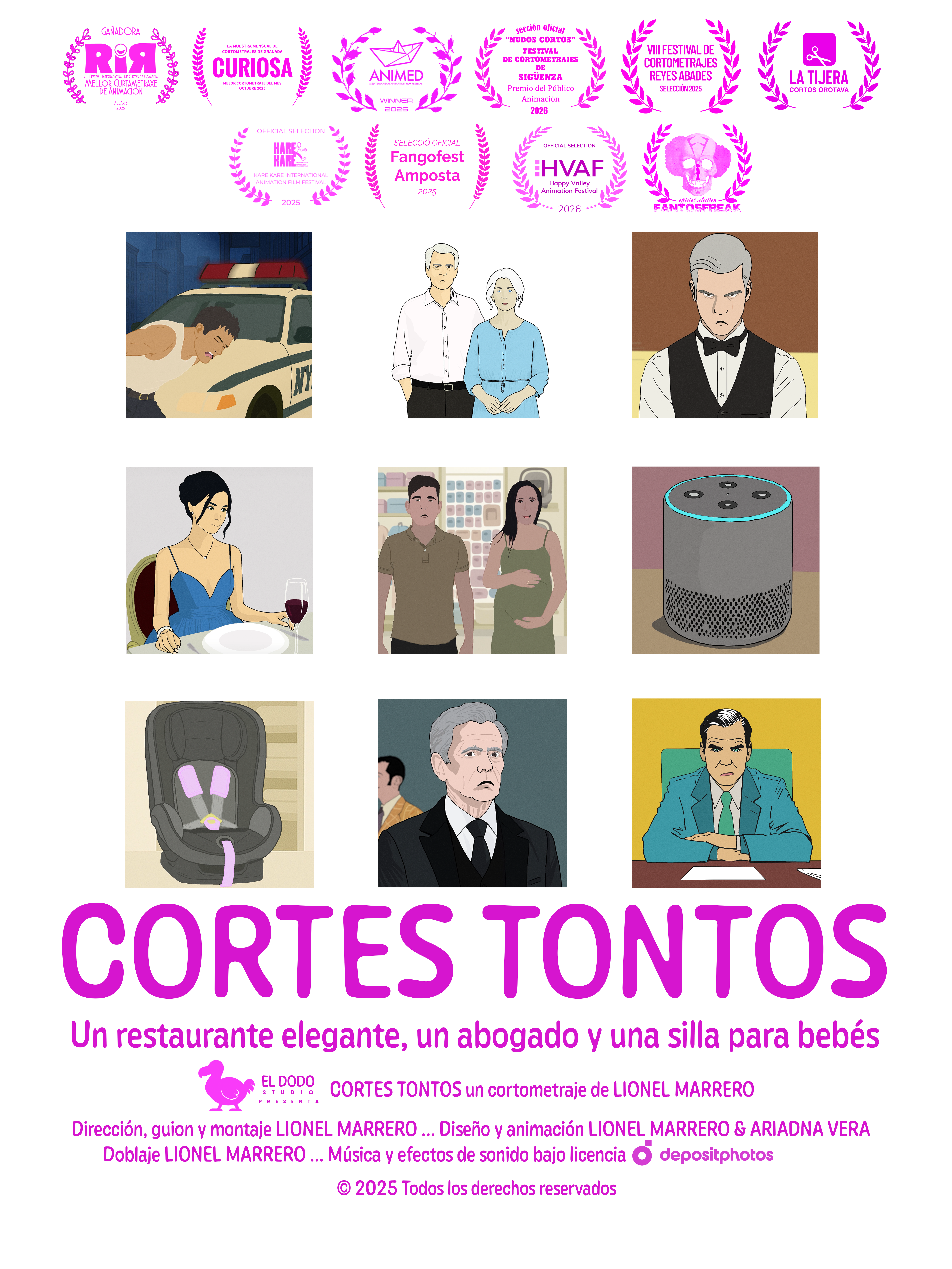 Póster de Cortes tontos